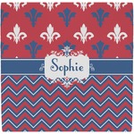 Patriotic Fleur de Lis Ceramic Tile Hot Pad (Personalized)