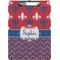 Patriotic Fleur de Lis Clipboard (Letter Size) (Personalized)