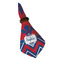 Patriotic Fleur de Lis Cloth Napkins - Personalized Dinner (Folded in Ring) (MAIN)