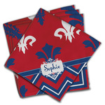 Patriotic Fleur de Lis Cloth Napkins (Set of 4) (Personalized)