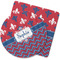 Patriotic Fleur de Lis Rubber Backed Coaster (Personalized)