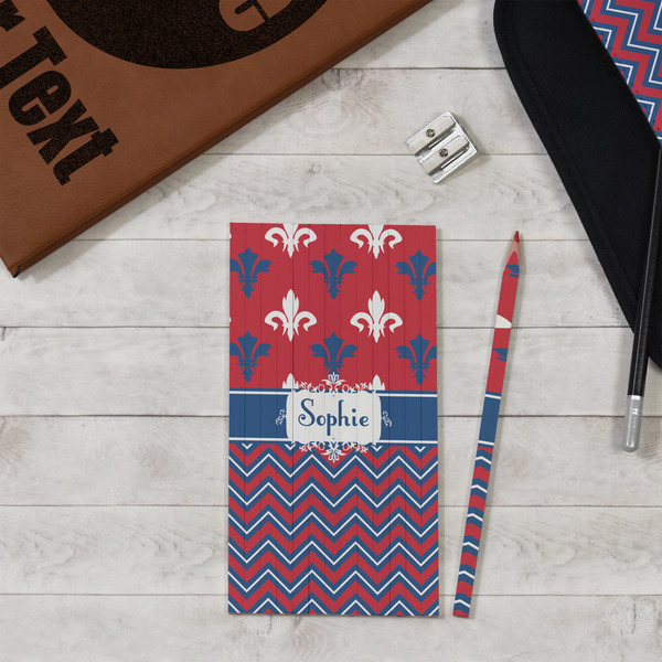 Patriotic Fleur de Lis Colored Pencils - In Context