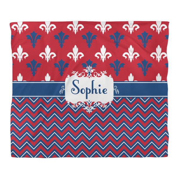 Patriotic Fleur de Lis Comforter - King - Front