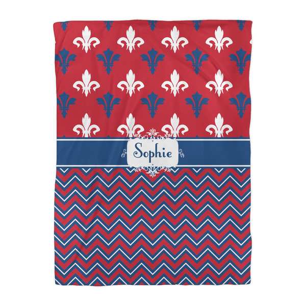 Patriotic Fleur de Lis Comforter - Twin XL - Front