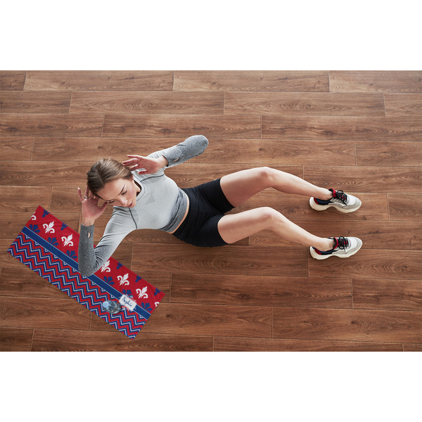 Patriotic Fleur de Lis Cooling Towel- Lifestyle