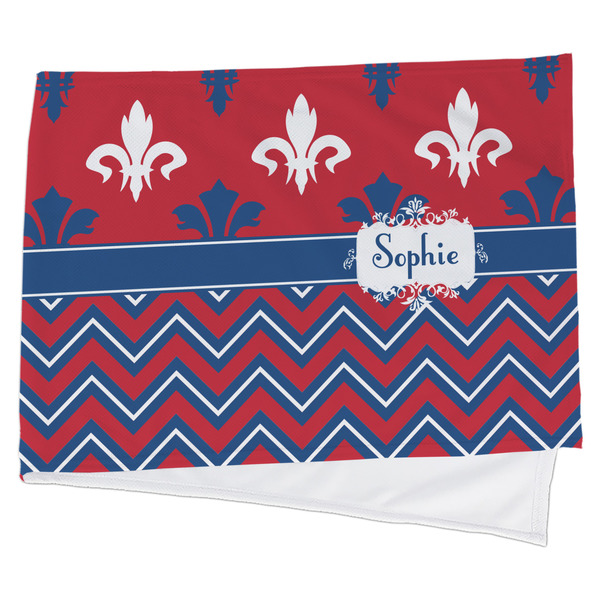 Custom Patriotic Fleur de Lis Cooling Towel (Personalized)