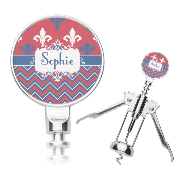 Custom Patriotic Fleur de Lis Corkscrew (Personalized)