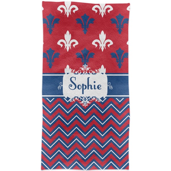 Patriotic Fleur de Lis Crib Comforter/Quilt - Apvl