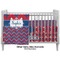 Patriotic Fleur de Lis Crib - Profile Sold Seperately
