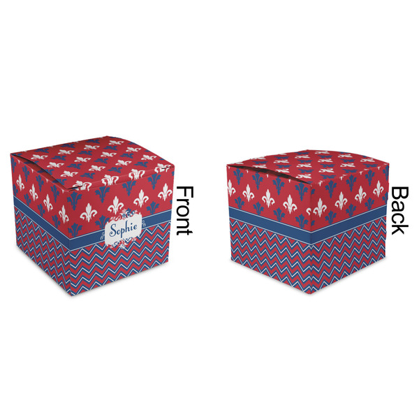 Patriotic Fleur de Lis Cubic Gift Box - Approval