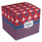 Patriotic Fleur de Lis Cube Favor Gift Box - Front/Main