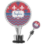 Patriotic Fleur de Lis Wine Bottle Stopper (Personalized)