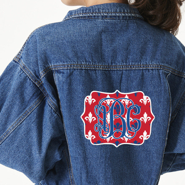 Custom Patriotic Fleur de Lis Large Custom Shape Patch - 2XL (Personalized)
