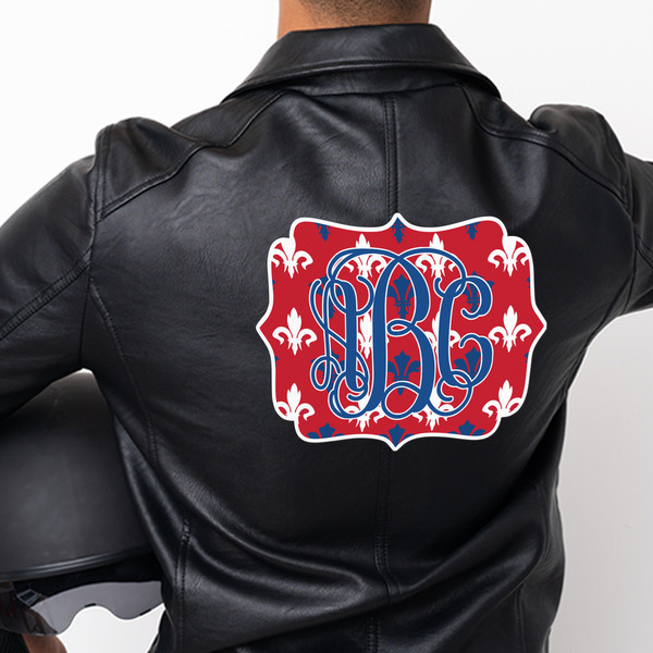 Patriotic Fleur de Lis Custom Shape Iron On Patches - XXXL - APPROVAL