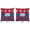Patriotic Fleur de Lis Decorative Pillow Case - Approval