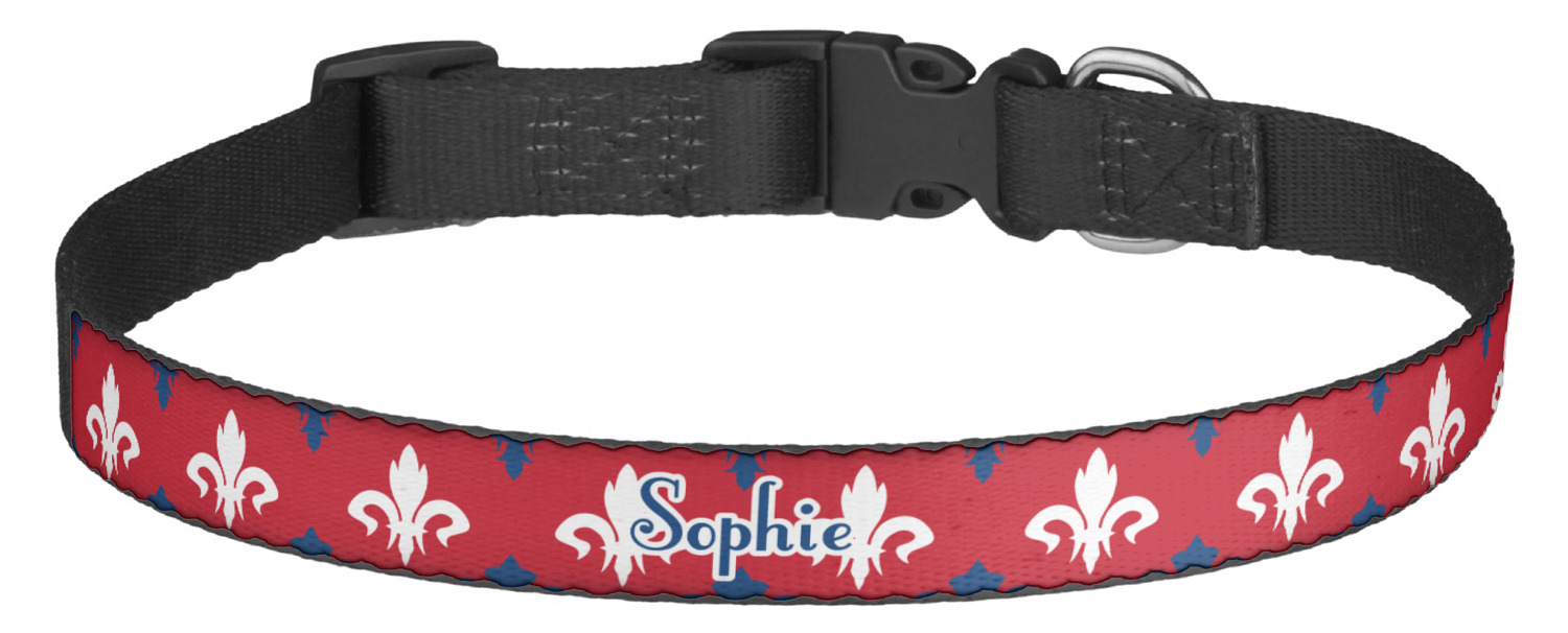 Patriotic Fleur de Lis Dog Collar (Personalized) YouCustomizeIt