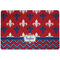 Patriotic Fleur de Lis Dog Food Mat w/ Name or Text