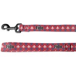 Patriotic Fleur de Lis Deluxe Dog Leash (Personalized)