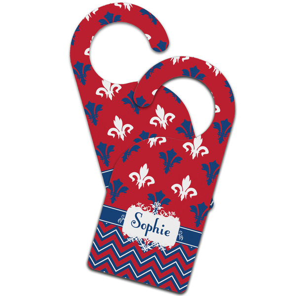 Patriotic Fleur de Lis Door Hanger - MAIN