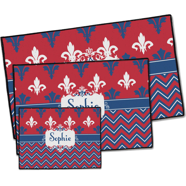 Patriotic Fleur de Lis Door Mats - PARENT MAIN