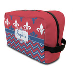 Patriotic Fleur de Lis Toiletry Bag / Dopp Kit (Personalized)