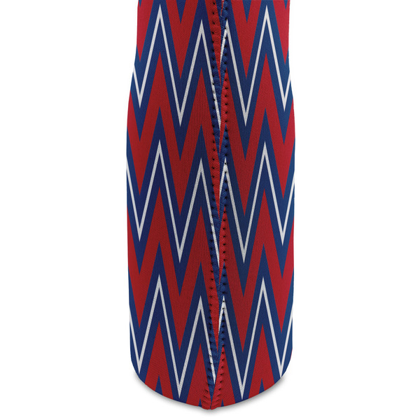 Patriotic Fleur de Lis Double Wine Tote - DETAIL 2 (new)