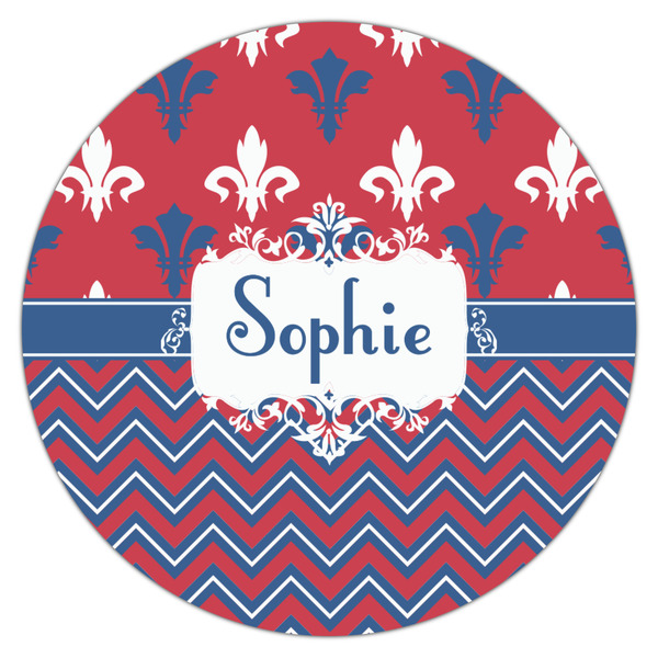 Patriotic Fleur de Lis Drink Topper - XSmall - Single