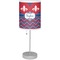 Patriotic Fleur de Lis Lamp with Drum Shade (Personalized)