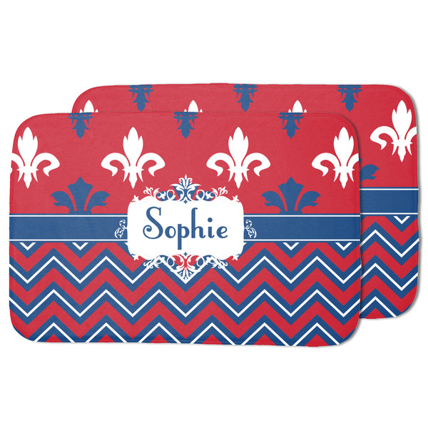 Patriotic Fleur de Lis Drying Dish Mat - MAIN