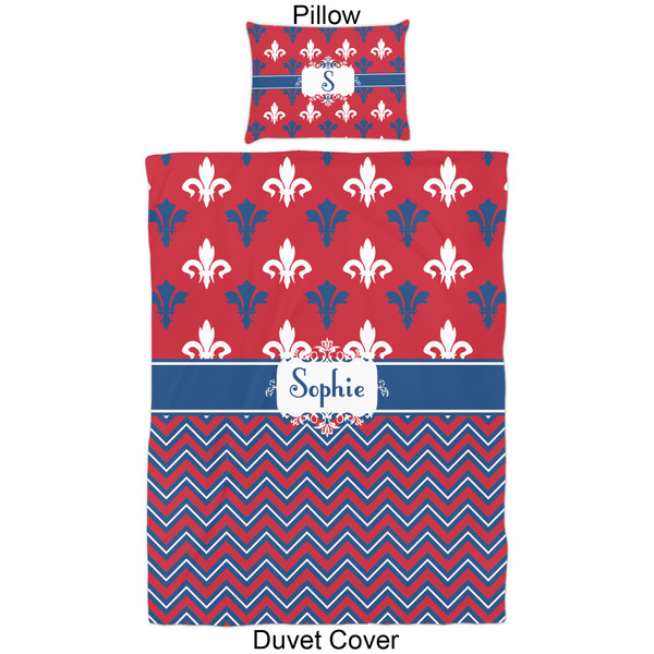 Patriotic Fleur de Lis Duvet Cover Set - Twin - Approval