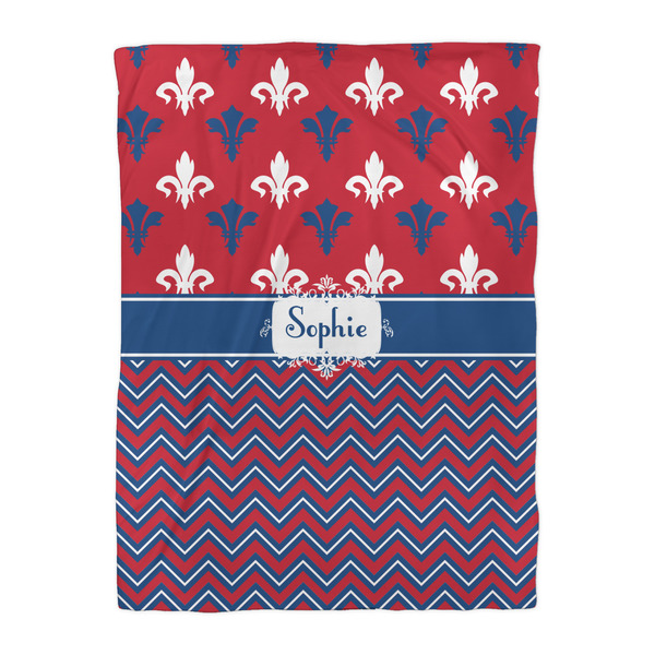 Patriotic Fleur de Lis Duvet Cover - Twin XL - Front