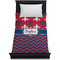 Patriotic Fleur de Lis Duvet Cover - Twin XL - On Bed - No Prop