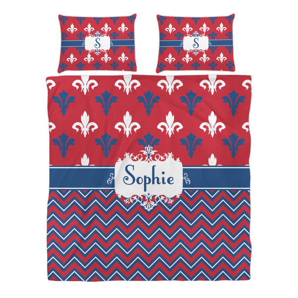 Patriotic Fleur de Lis Duvet cover Set - Queen - Alt Approval