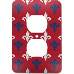 Patriotic Fleur de Lis Electric Outlet Plate