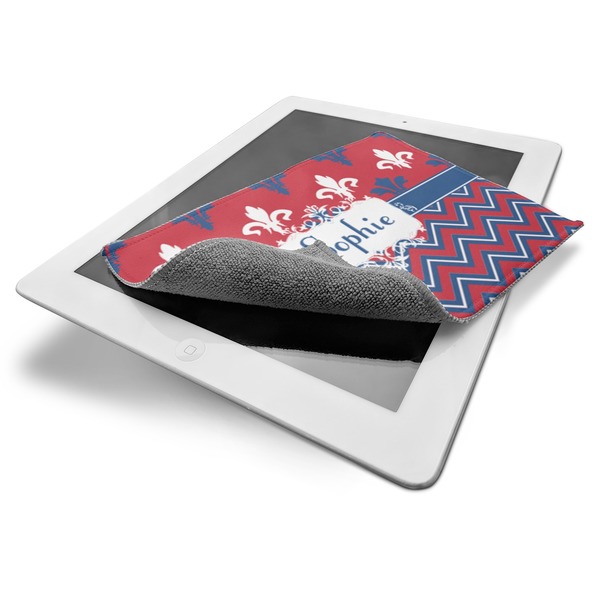 Patriotic Fleur de Lis Electronic Screen Wipe - iPad