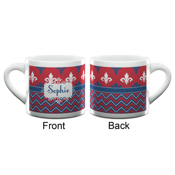 Patriotic Fleur de Lis Espresso Cup - 6oz (Double Shot) (APPROVAL)