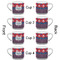 Patriotic Fleur de Lis Espresso Cup - 6oz (Double Shot Set of 4) APPROVAL