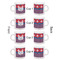 Patriotic Fleur de Lis Espresso Cup Set of 4 - Apvl