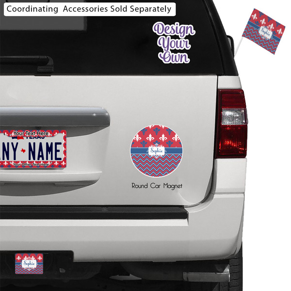 Patriotic Fleur de Lis Exterior Car Accessories