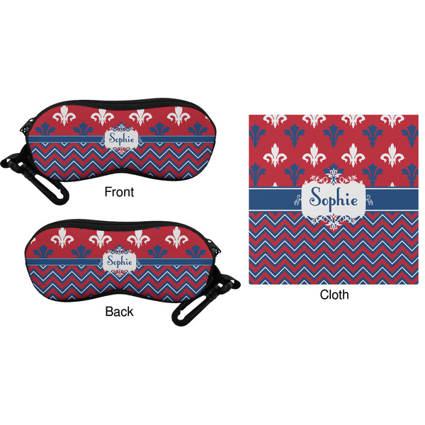 Patriotic Fleur de Lis Eyeglass Case & Cloth (Approval)