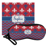 Patriotic Fleur de Lis Eyeglass Case & Cloth (Personalized)