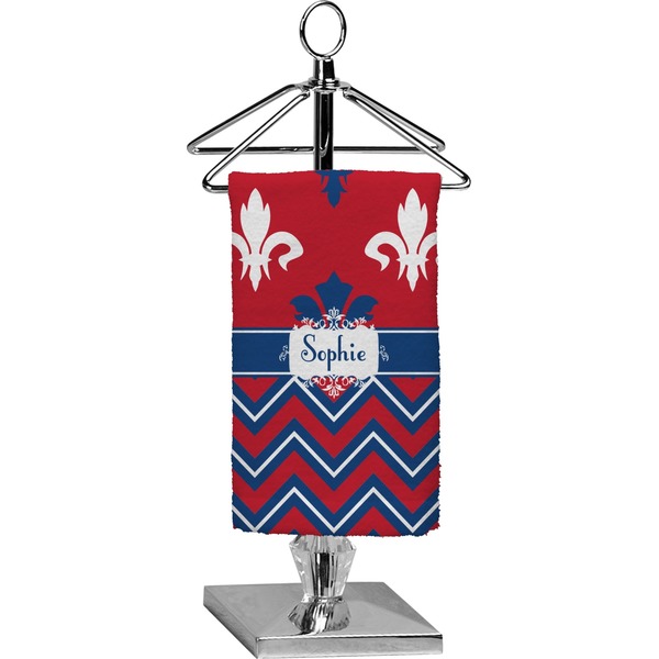 Custom Patriotic Fleur de Lis Finger Tip Towel - Full Print (Personalized)