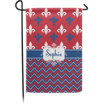 Patriotic Fleur de Lis Garden Flag (Personalized)