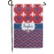 Patriotic Fleur de Lis Small Garden Flag - Double Sided w/ Name or Text