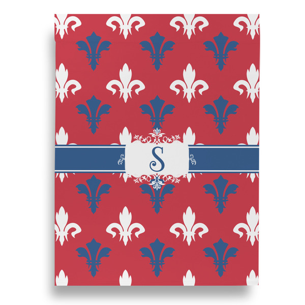 Patriotic Fleur de Lis Garden Flags - Large - Double Sided - BACK