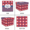 Patriotic Fleur de Lis Gift Boxes with Lid - Canvas Wrapped - Medium - Approval