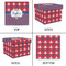 Patriotic Fleur de Lis Gift Boxes with Lid - Canvas Wrapped - X-Large - Approval