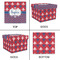 Patriotic Fleur de Lis Gift Boxes with Lid - Canvas Wrapped - XX-Large - Approval
