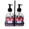 Patriotic Fleur de Lis Glass Soap & Lotion Bottles (Personalized)