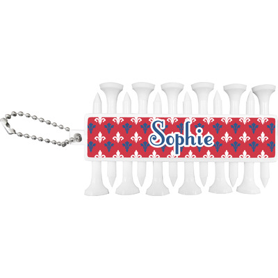 Patriotic Fleur de Lis Golf Tees & Ball Markers Set (Personalized)
